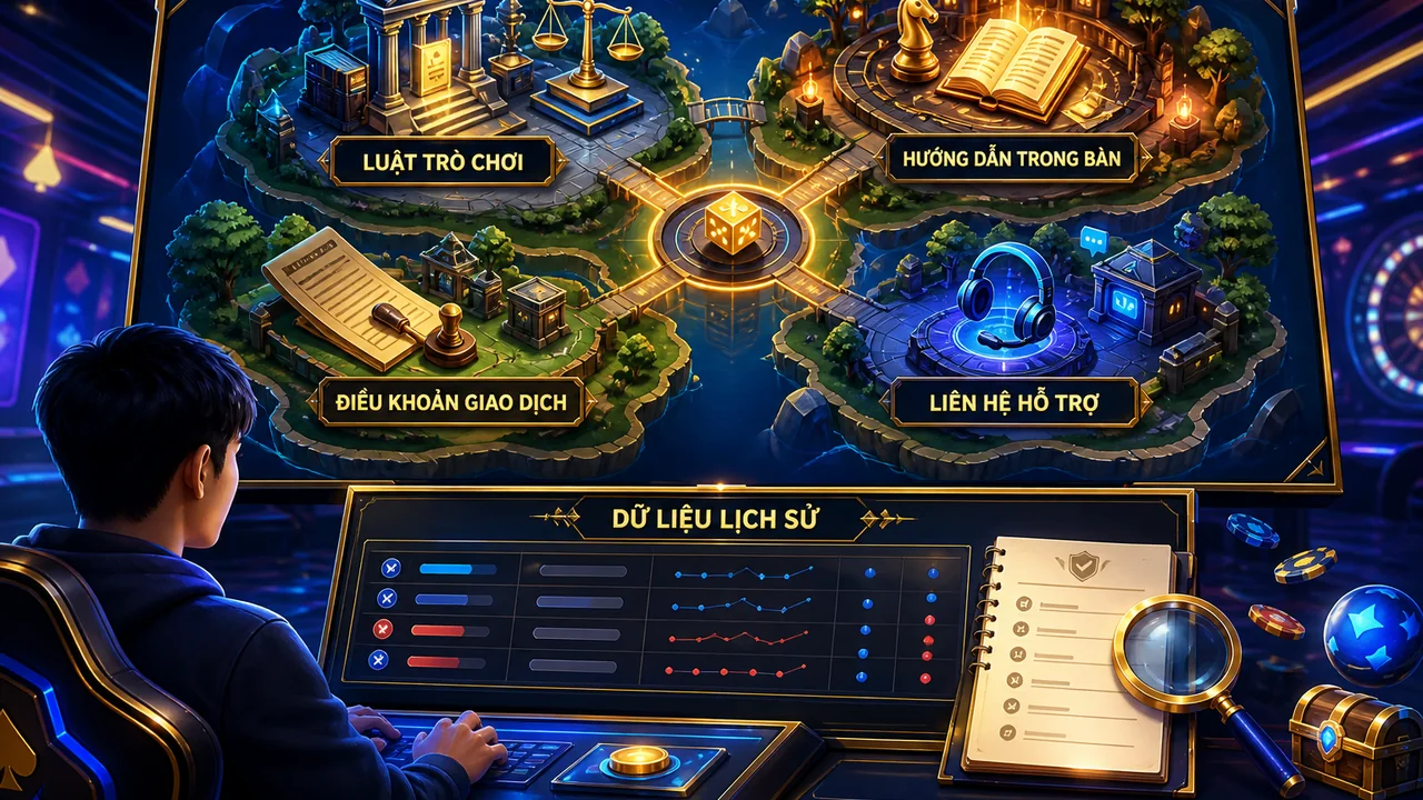 Bản đồ hỗ trợ cho người mới: 789bet và cách tìm đúng luật trò chơi bàn