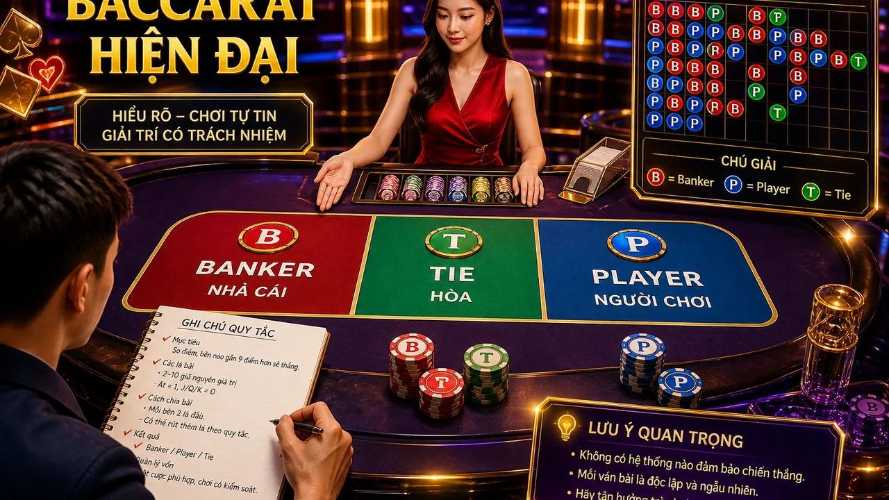 Học baccarat từng bước: cách chơi 789bet cho người mới và bài tập đọc bảng