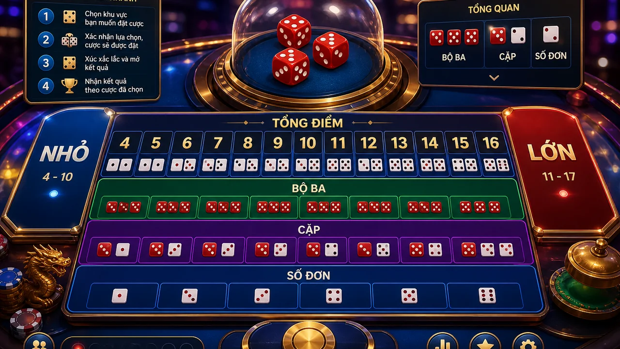 Học nhanh cách đọc bàn và nhóm cược: hướng dẫn sic bo 789bet cho người mới