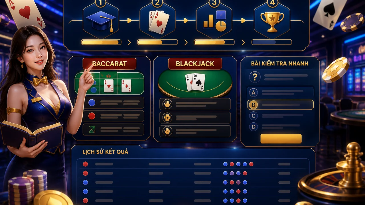 Lộ trình bốn bước: 789bet cho người mới bắt đầu học trò chơi bàn như thế nào